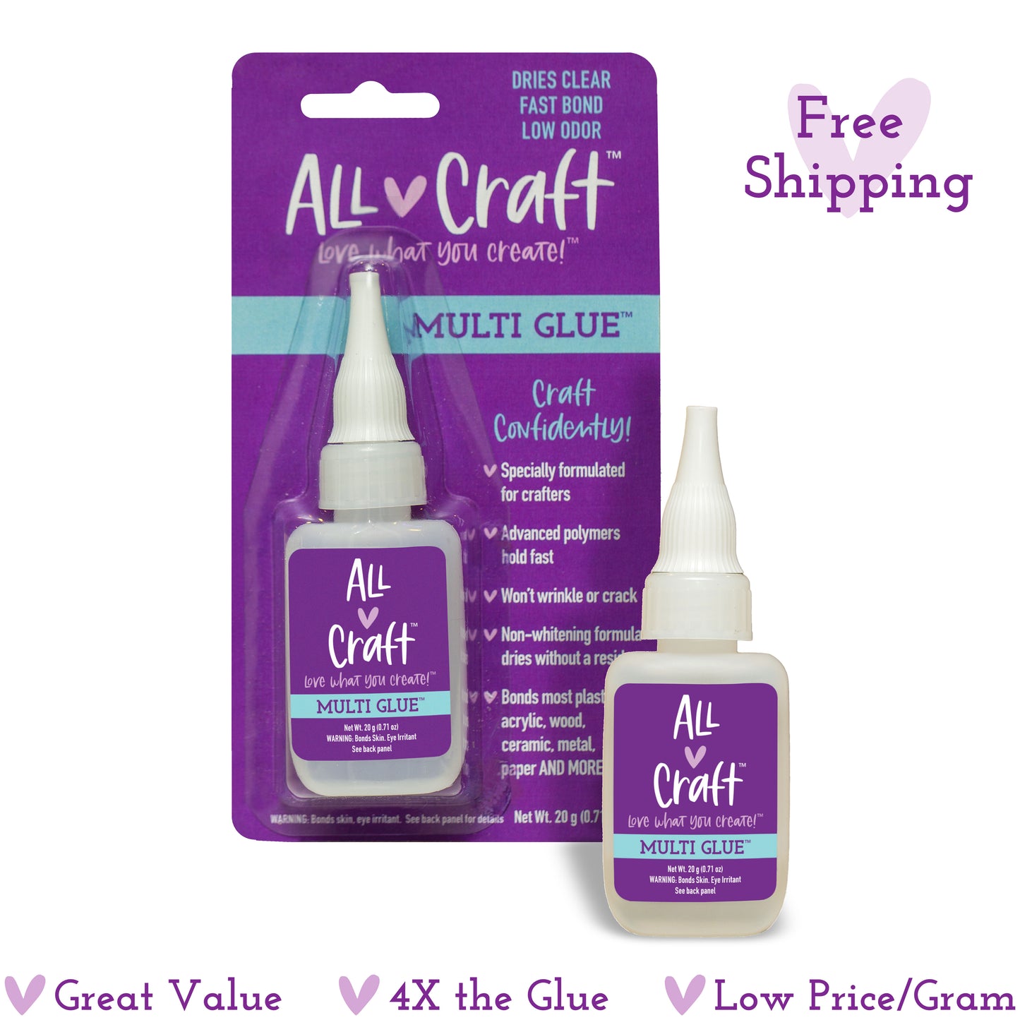Craft Glue, All-Purpose Adhesive, 20 grams